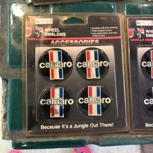 Camaro wheel emblems, car accessories, sticky